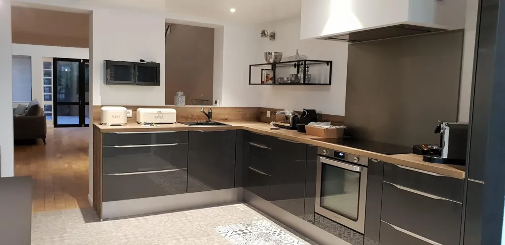 Köök - Loft with Garden in Enghien-les-Bains