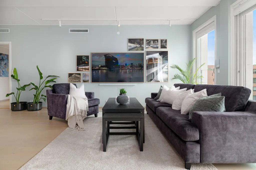 Séjour - Appartement 4 pièces à Oslo