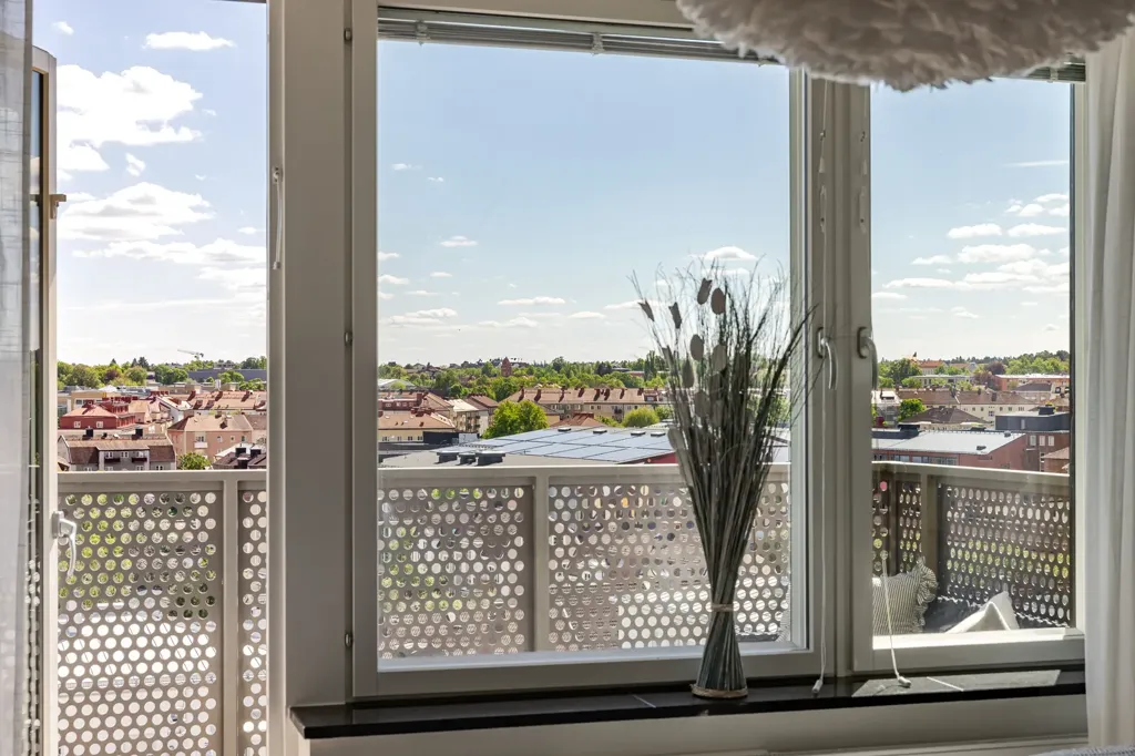 Balcon - Apartment with City View in Central Linköping
