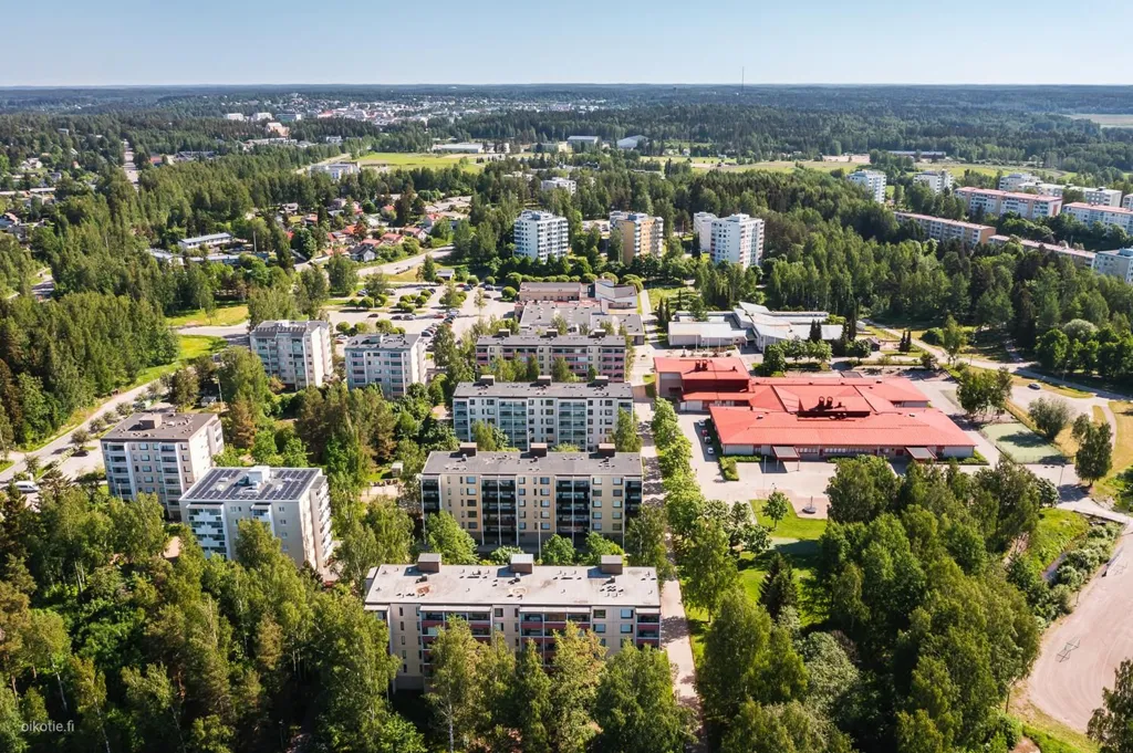Õhuvaade - Spacious 2-Bed Flat with Balcony in Gammelbacka