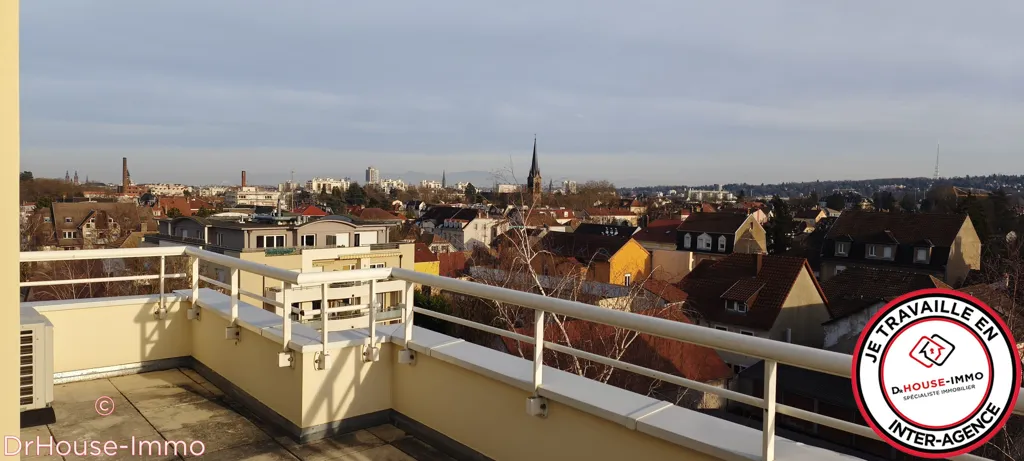 Balcon - Attique Rénové avec Terrasse à Mulhouse
