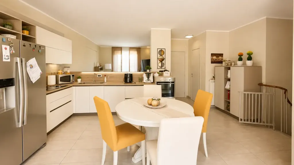 Köök - Terrace House with Private Garden in Pianezza