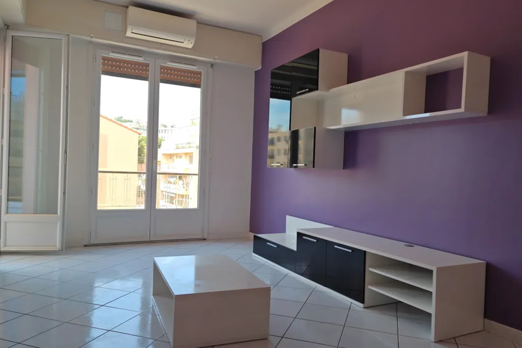Living Room - 2-Bedroom Apartment with Balconies in Nice