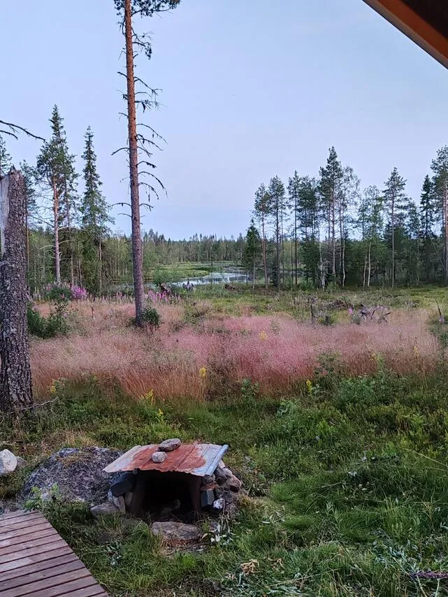 Terrasse - Sauna Cabin with River View in Simosenniemi