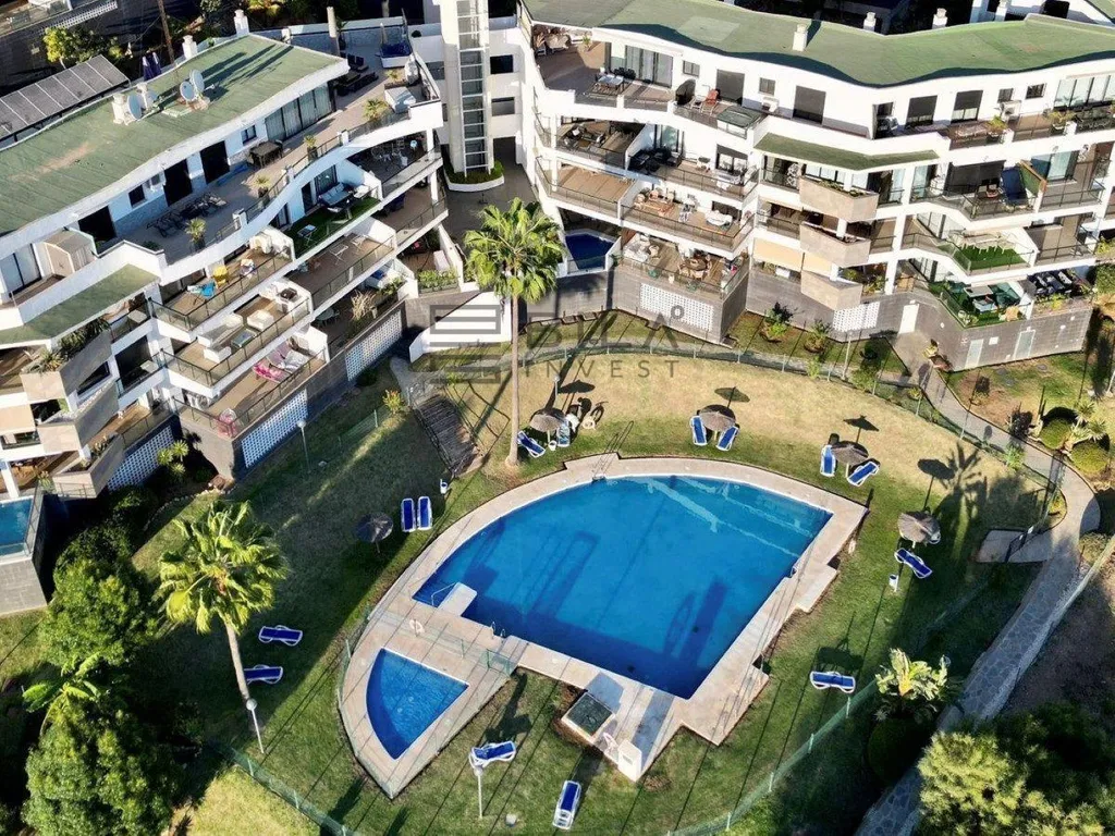 Vue aérienne - Furnished Flat with Pool in Mijas, Costa del Sol