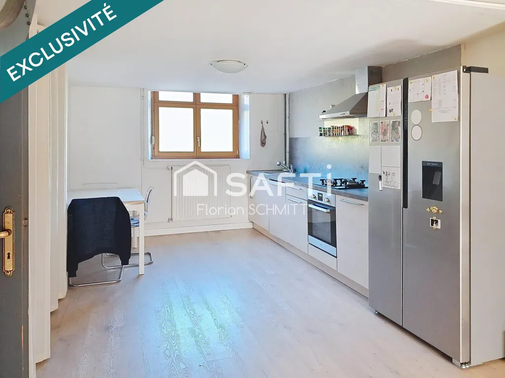 Kitchen - Duplex with Rare Volumes in Neuf-Brisach