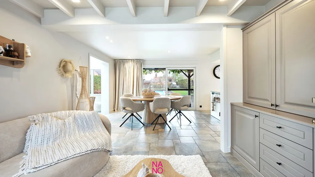 Sala da pranzo - Energy-Efficient Villa with Pool in Moerkerke