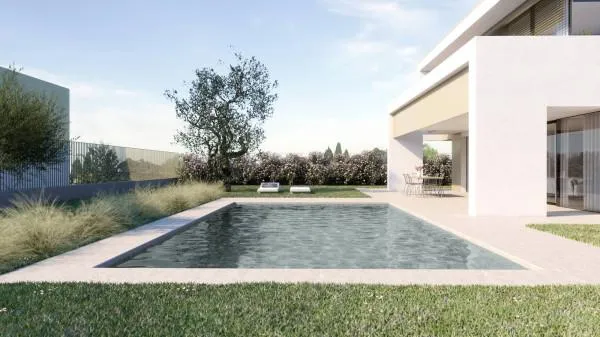 Piscina - Villa with Lake View in Moniga del Garda