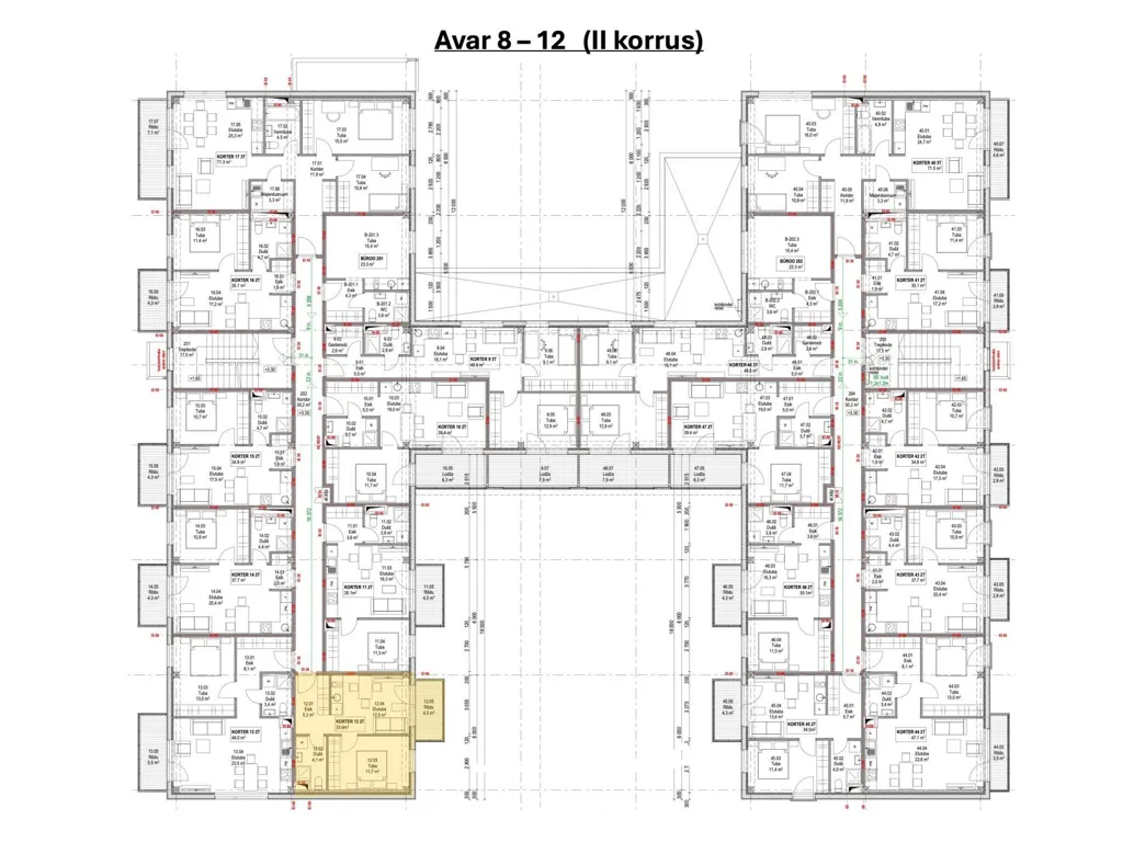 Plaan - 2-toaline korter Maardus, Avar 8