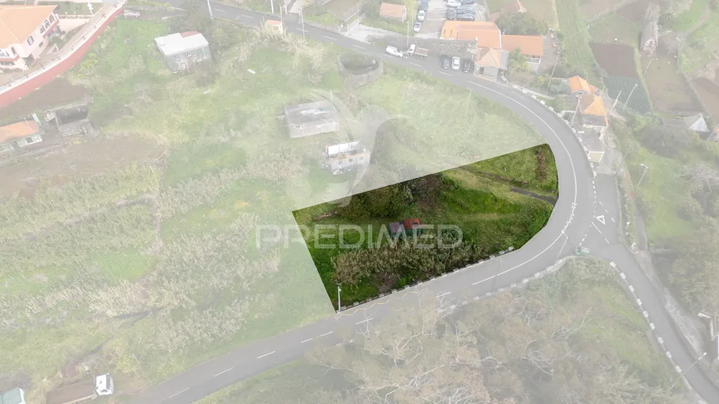 Vue aérienne - Buildable Plot with Sea View in Caniço