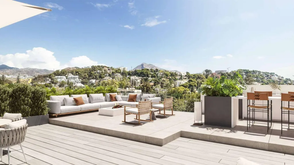 Terrasse - Luxury Duplex with Pool in Monte Sancha, Málaga