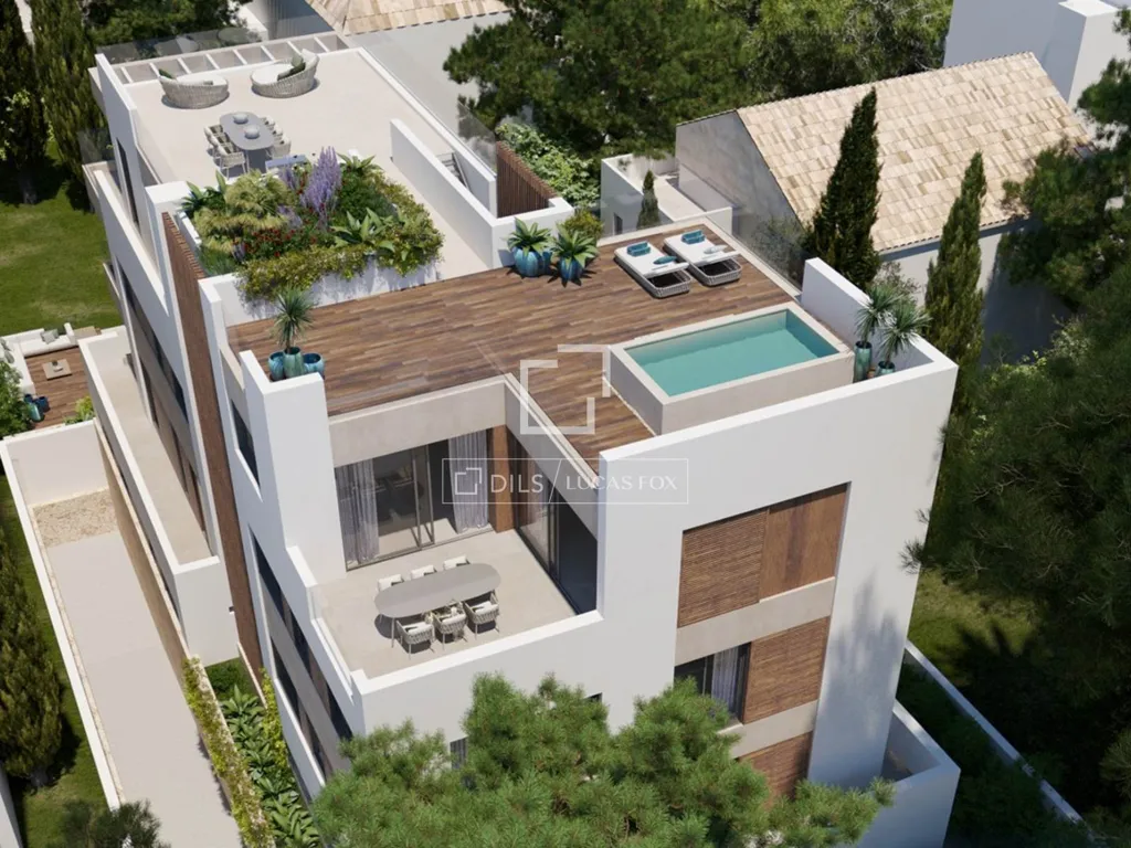Vista aérea - Penthouse con terraza privada en Palma de Mallorca