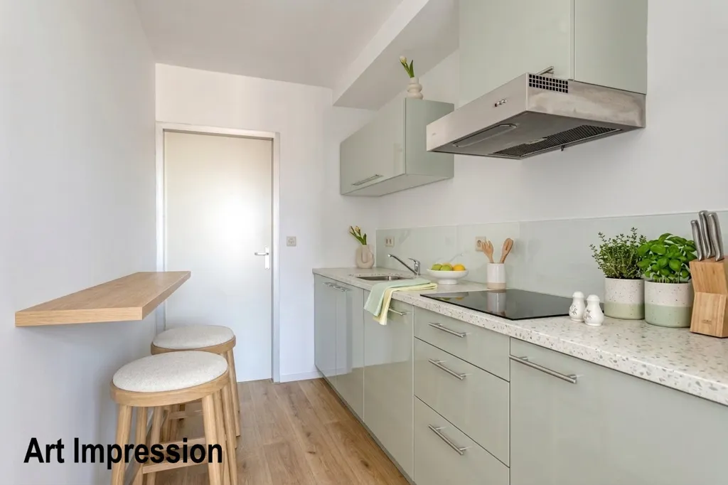 Köök - 2-Bedroom Gallery Flat with Balcony in Eindhoven