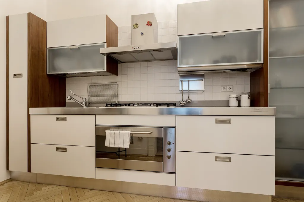 Kitchen - Fully Furnished Flat with Balcony in Prague