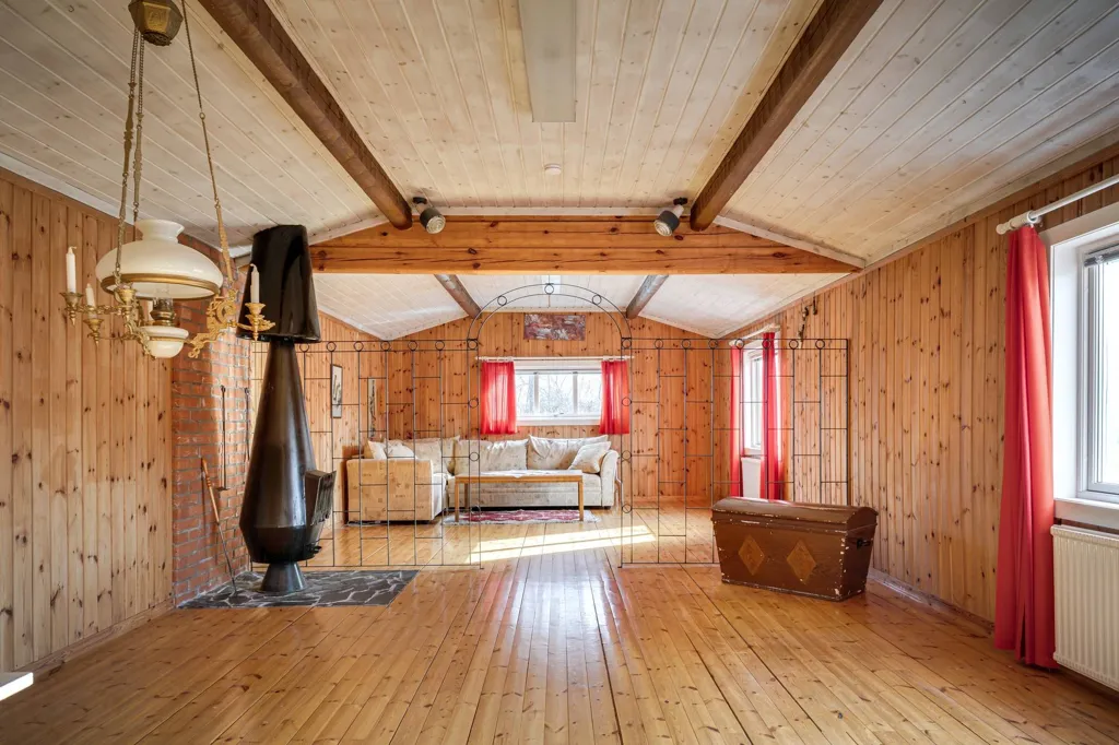 Séjour - Charming Villa with Rustic Lounge in Karlbo