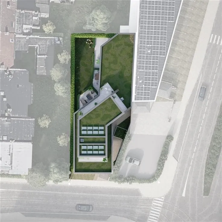 Õhuvaade - Contemporary Apartment with Balcony in Evere