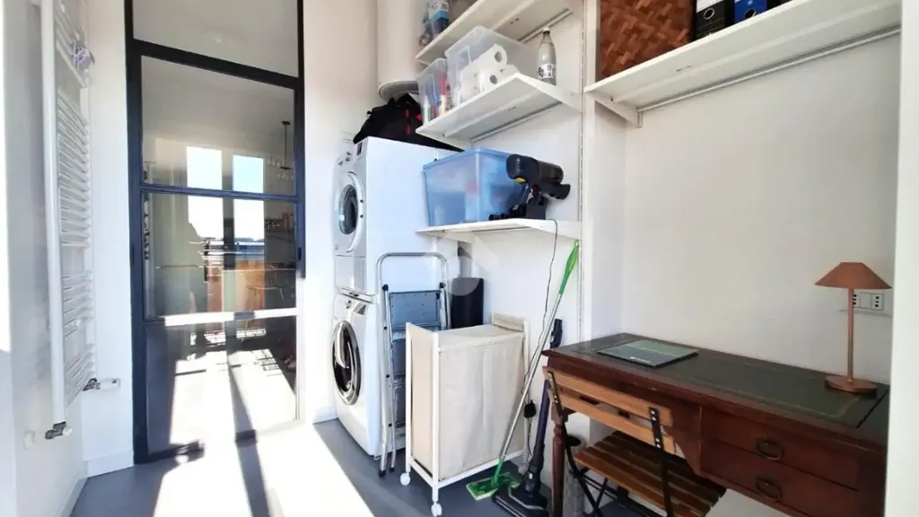 Pesuköök - Panoramic Attico with Terrace in Torino