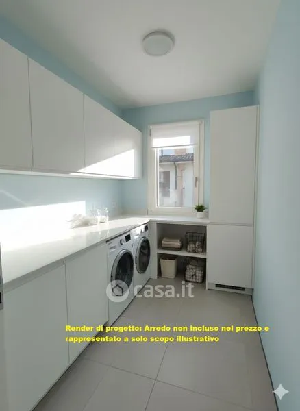 Pesuköök - Modern Villa with Private Garden in Filago