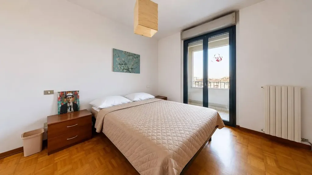Camere da letto - Bright 2-Bedroom Apartment with Balcony in Milan