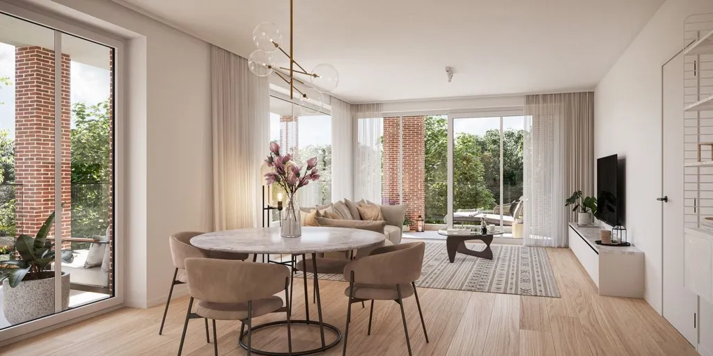Salle à manger - Appartement Neuf avec 3 Chambres à Berlaar