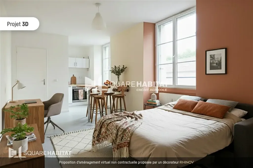 Bright Studio with Cave in Nantes