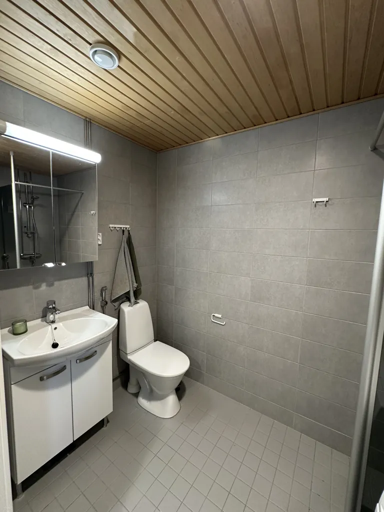 Salles de bain - Bright Studio Flat with Balcony in Lappeenranta Centre