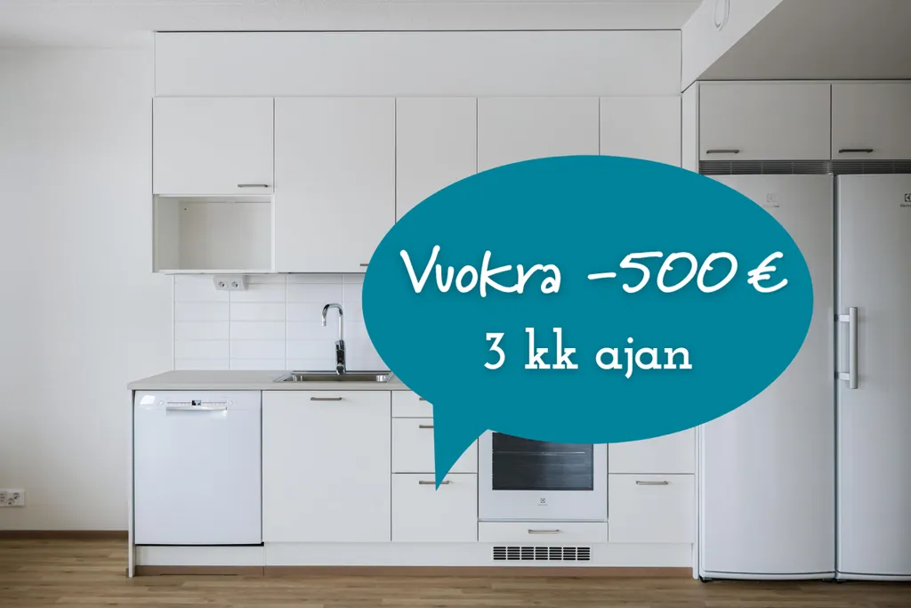 Cuisine - Modern Flat with Glazed Balcony in Tikkurila