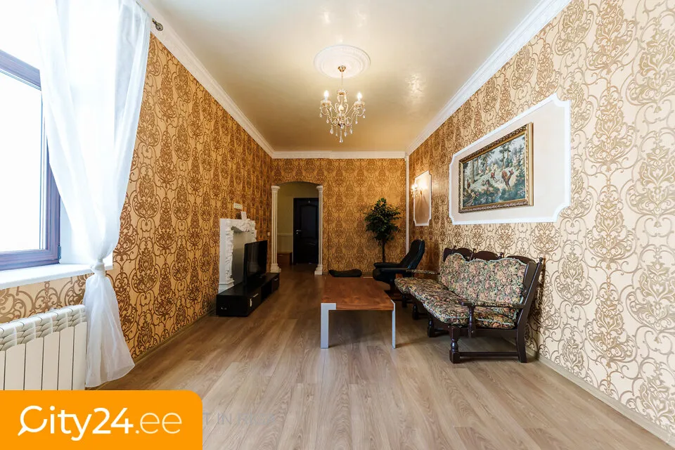 Soggiorno - 3-Bedroom Apartment in Riga Centre