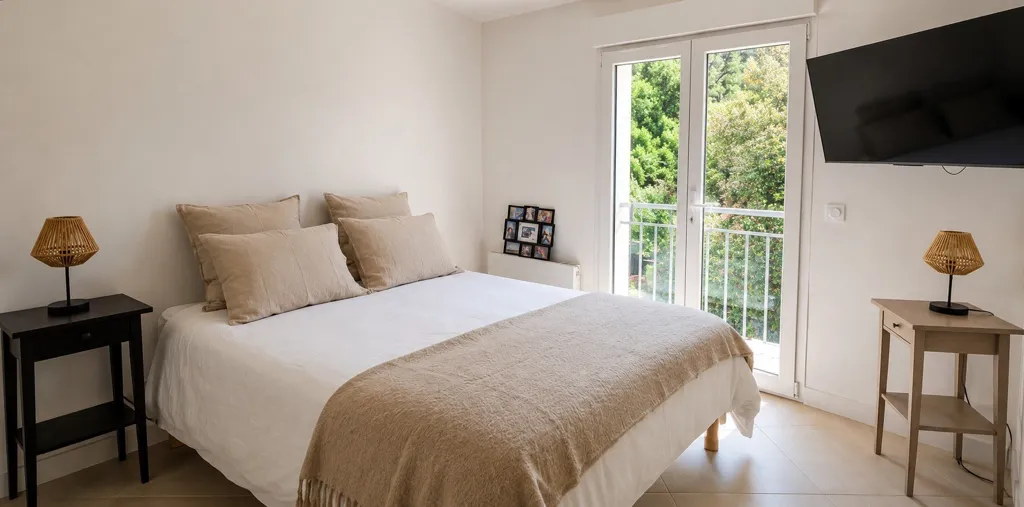 Chambres - Maison Contemporaine avec Piscine à Tourrette-Levens