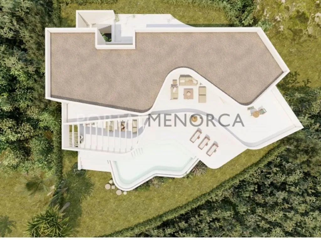 Vue aérienne - Development Land with Sea Views in Es Migjorn Gran