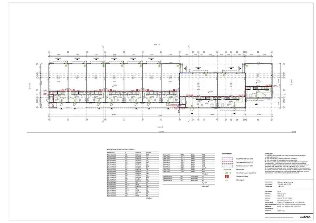 Floor Plan - Modern Office Space in Mustamäe Business Park