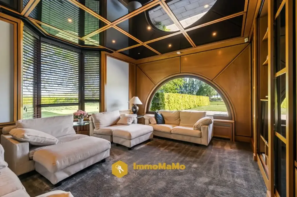 Séjour - Villa avec Piscine Intérieure et Écuries à Mendonk