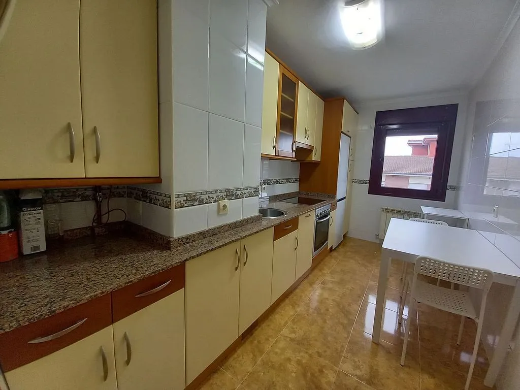 Kitchen - T2 Apartment with Terrace in Castrillón