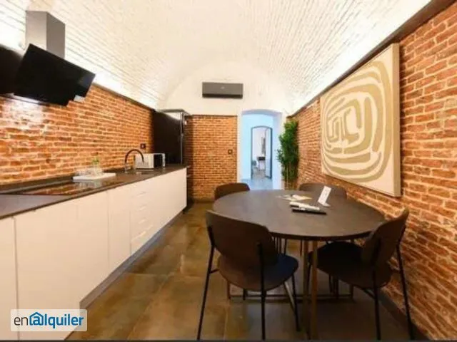 Cucina - Modern Apartment with A/C in Malasaña, Madrid