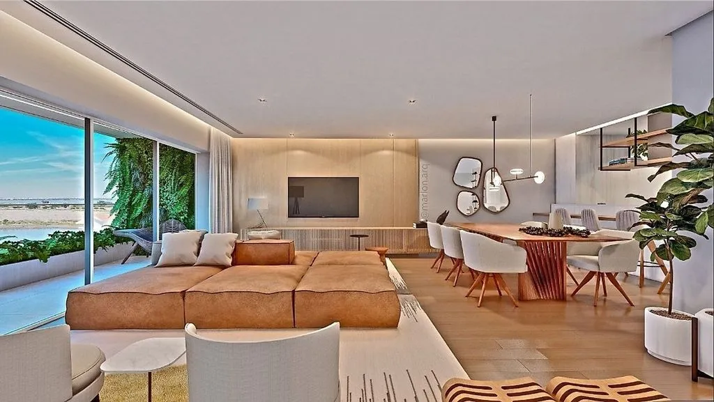Séjour - Luxury T3 Flat with River View in Barreiro