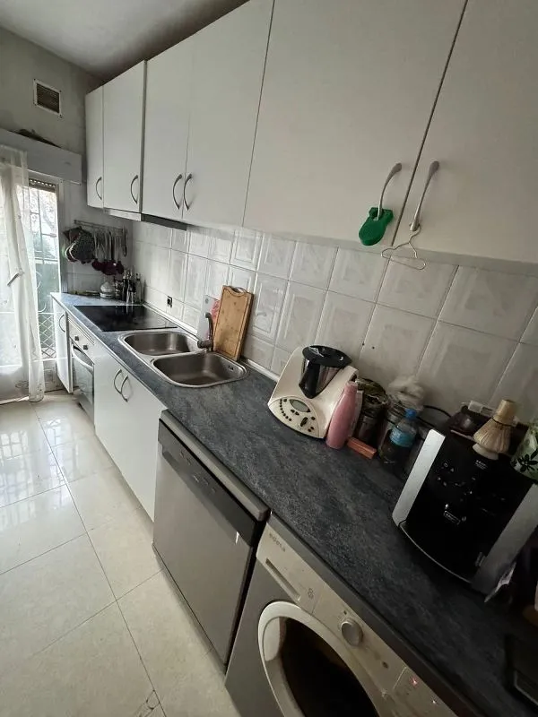 Köök - Modern Flat with Terrace in San Fermín