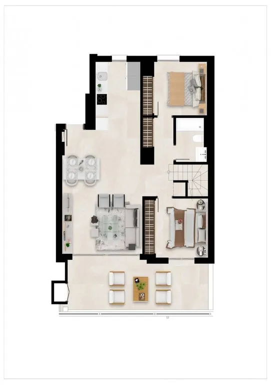 Plan - Luxury Penthouse with Pool in Mijas