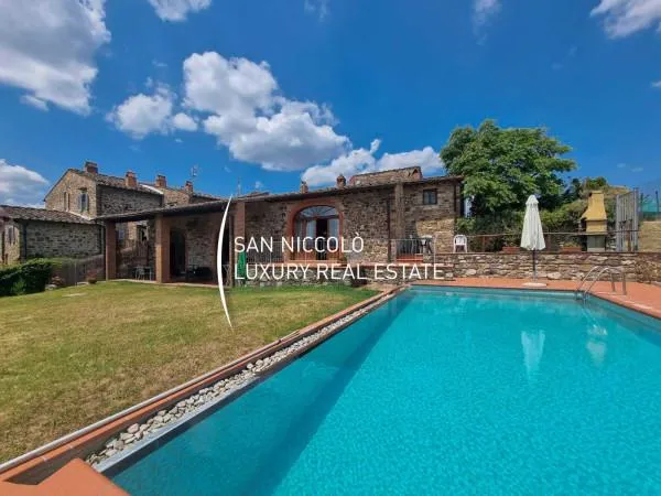 Piscina - Colonica con piscina a Greve in Chianti