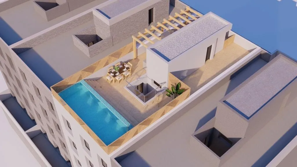 Õhuvaade - Plot with Construction Project in El Altet