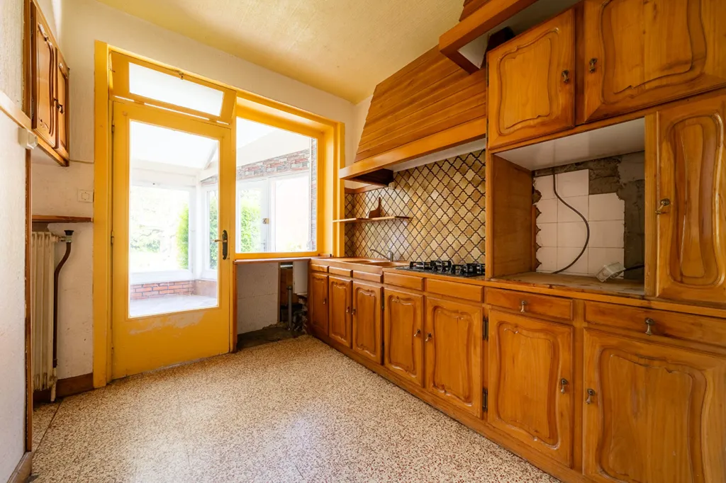 Cuisine - Maison Familiale avec Terrasse à Roost-Warendin