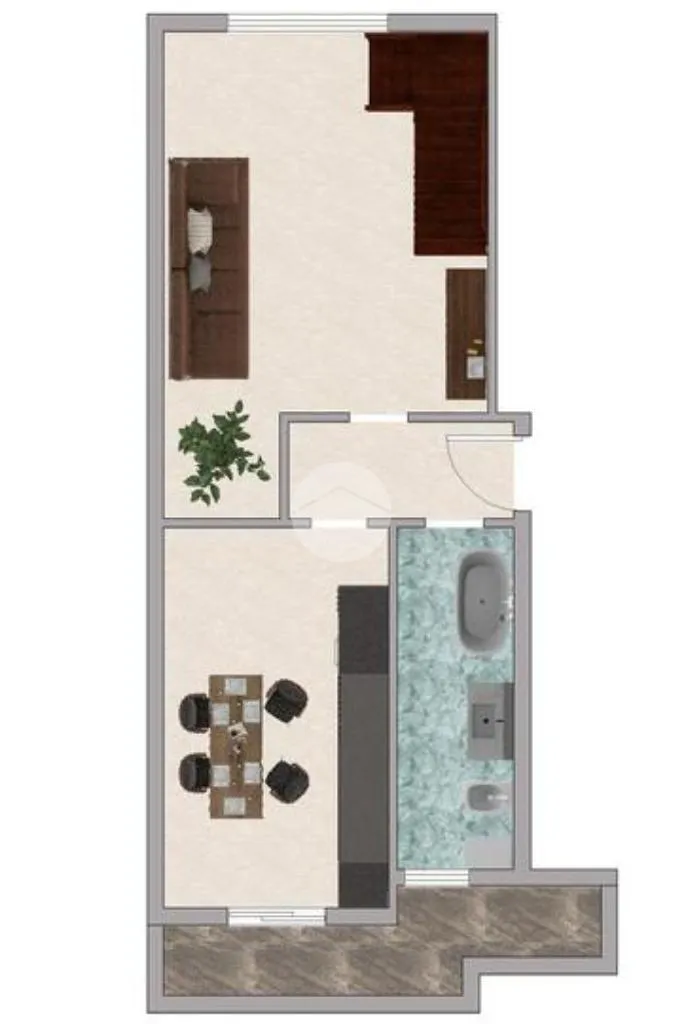 Plaan - Villa Apartment with Balcony in Sedriano