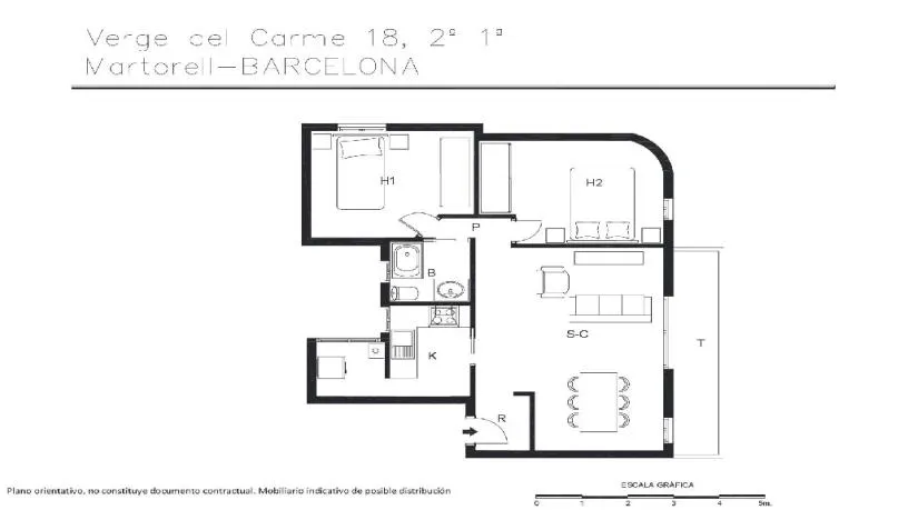 Plan - Apartment with Central Location in Martorell