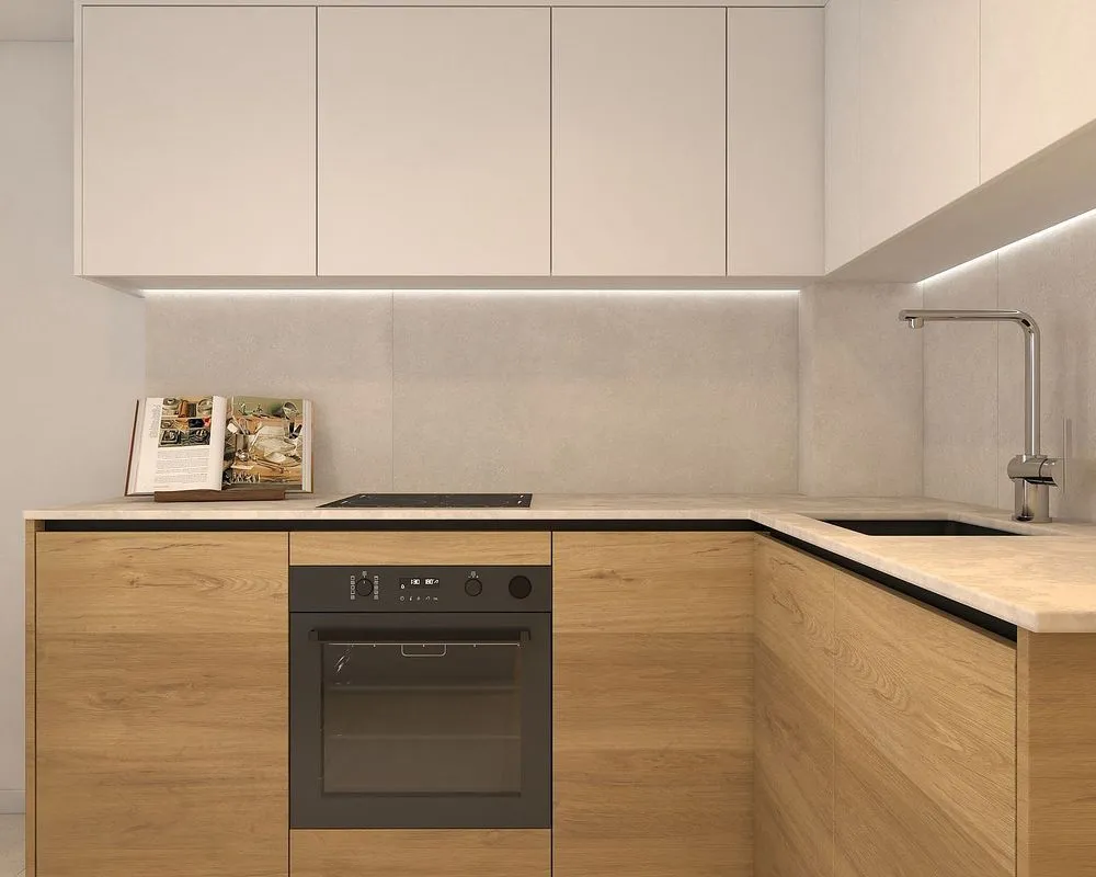 Köök - New Flat with Sea View in Malvarrosa, Valencia