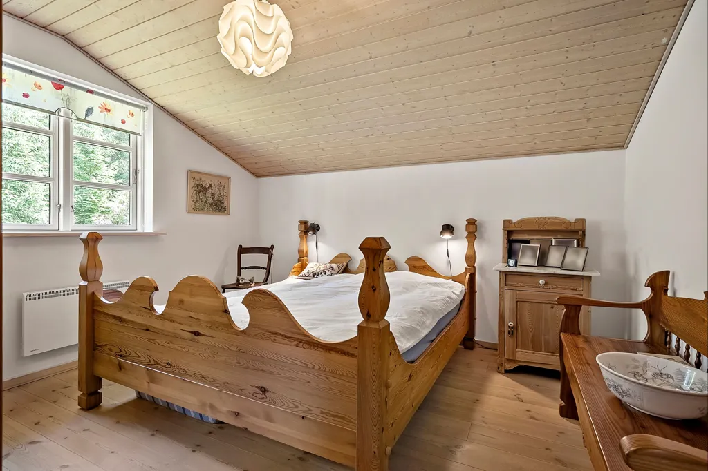 Bedrooms - Holiday Home with Large Garden in Sejs-Svejbæk