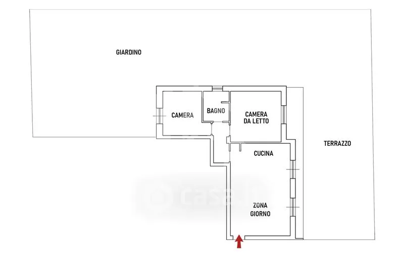 Plan - Modern Apartment with Garden in Termoli