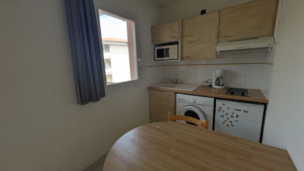 Cuisine - Studio avec Terrasse et Parking à Port de Plaisance