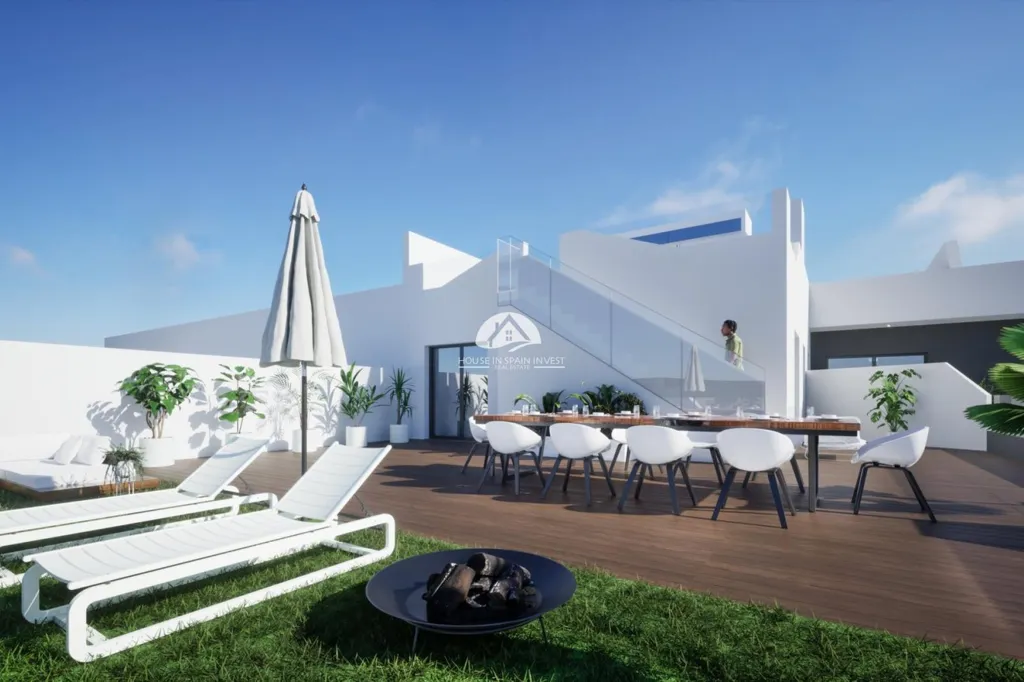 Terrasse - Bungalow with Pool in Benijófar