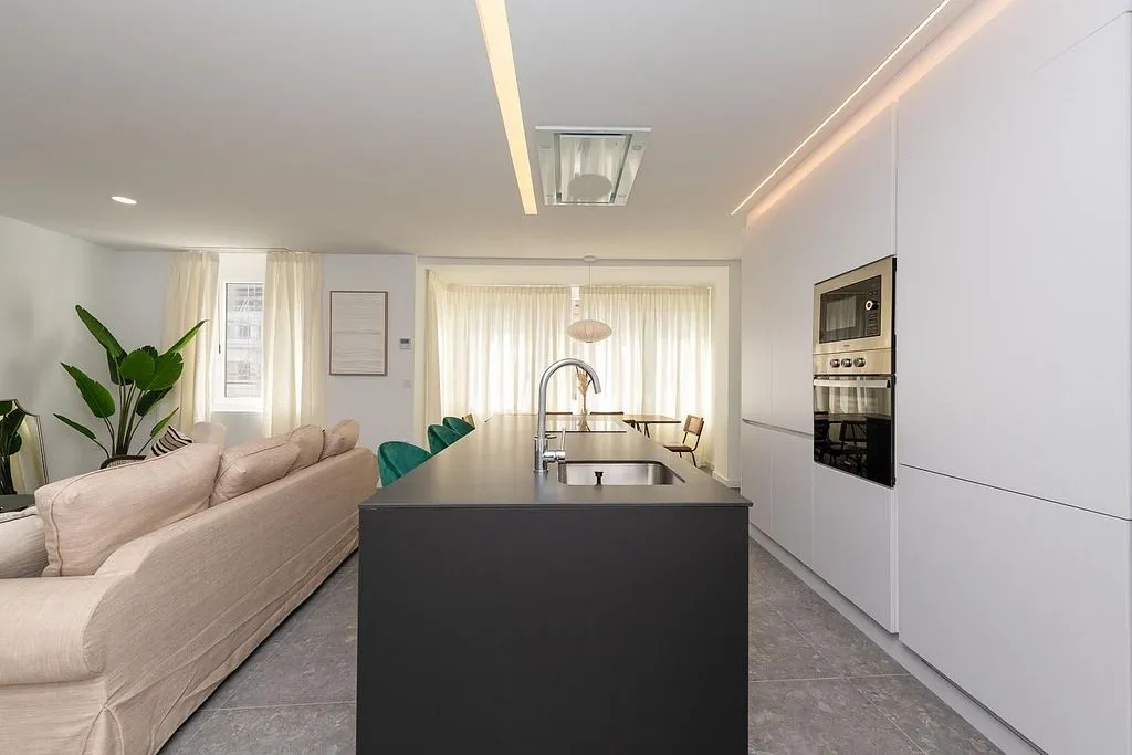Köök - Contemporary Flat with South View in Ensanche