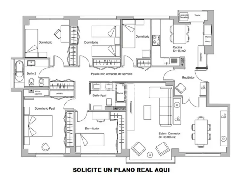 Floor Plan - Luxury House with Private Lift in Granada Centre