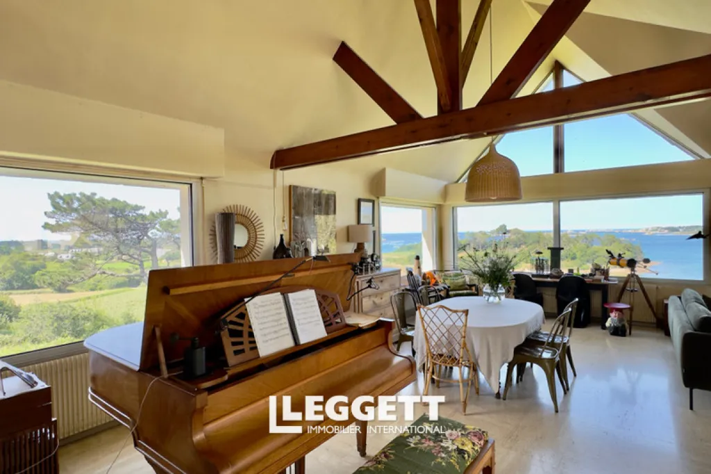 Séjour - Maison-Belvédère avec Vue Mer à Buguelès
